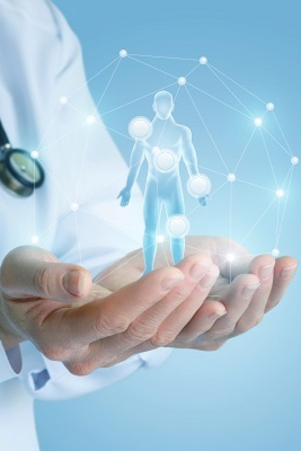 Health,Worker,Shows,The,Main,Symptoms,On,The,Patient,.